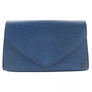 LOUIS VUITTON Art deco Clutch bag M52635 Business Bag Toledo Blue Blue Epi...